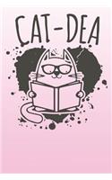 Cat-Dea: A5 110 Sites lined Journal for Pre K Graduate Notebook