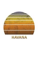 Havana: Cuba Dot Grid Notebook Paper For Work, Home Or School. Vintage Dotted Paper Note Pad For Bullet Style Journaling.