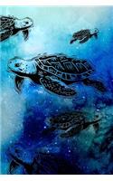 Galaxy Sea Turtle Notebook