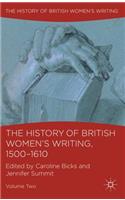 History of British Women's Writing, 1500-1610, Volume Two