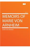 Memoirs of Marie Von Arnheim