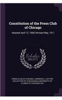 Constitution of the Press Club of Chicago