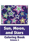 Sun, Moon, and Stars Coloring Book (Volume 4)