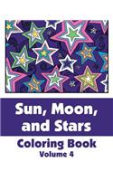 Sun, Moon, and Stars Coloring Book (Volume 4)