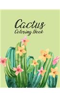 The Cactus Coloring Book: Excellent Stress Relieving Coloring Book for Cactus Lovers - Succulents Coloring Book