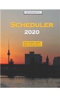 Scheduler 2020 professional: Yearly, Monthly, Weekly, Daily and Hourly Planner size 8.5 Inch x 11 Inch