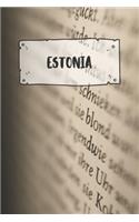 Estonia: Ruled Travel Diary Notebook or Journey Journal - Lined Trip Pocketbook for Men and Women with Lines