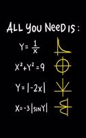 Al You Need Is Love: Lustiges Mathe Design Notizbuch