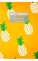 Notizbuch A5 Muster Ananas Pineapple