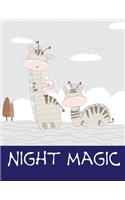 night magic: Coloring Pages, Relax Design from Artists for Children and Adults