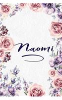 Naomi: Personalized Name Lined Journal - Gift Notebook for Women and Girls