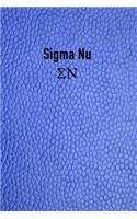 SIGMA NU: Bid Day, Rushing, Big Brother or Big Sister Gift Journal Notebook