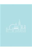 London Skyline Spiral Notebook