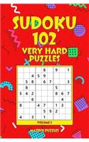 Sudoku: 102 Very Hard Puzzles(1 102 Sudoku 9x9 Puzzles: Very Hard)