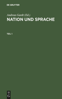 Nation Und Sprache