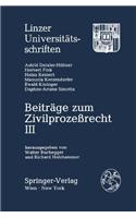 Beitrage Zum Zivilprozearecht 3