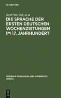 Sprache der ersten deutschen Wochenzeitungen im 17. Jahrhundert