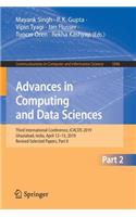 Advances in Computing and Data Sciences