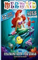 Mermaid Coloring Book For Girls Ages 4-8 5-9 9-12 Activity Book For Children