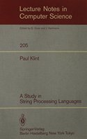 A Study in String Processing Languages