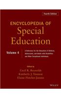 Encyclopedia of Special Education, Volume 4