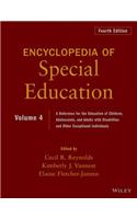 Encyclopedia of Special Education, Volume 4