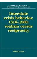 Interstate Crisis Behavior, 1816–1980