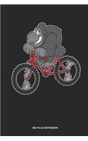 Bicycle Notebook: Lined Log Book For Biker: Mountain Bike Journal Riding Gorilla Gift