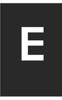E: - Blank Page Journal - With No Lines - (Diary, Notebook)