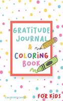 Gratitude Journal and Coloring Book for Kids - color dot cover