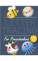 Letter Tracing for Preschoolers BEE JELLYFISH: Letter Tracing Book Practice for Kids Ages 3+ Alphabet Writing Practice Handwriting Workbook Kindergarten toddler Bee Jellyfish