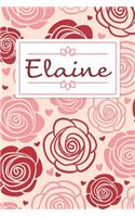 Elaine: Personalised Notebook / 120 Lined Pages / Perfect for journaling and writing notes.