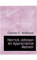 Herrick Johnson an Appreciative Memoir