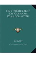 Ein Verirrter Brief Des Cicero An Cornificius (1907)