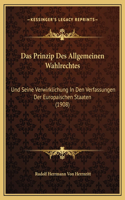 Das Prinzip Des Allgemeinen Wahlrechtes