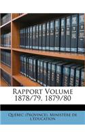 Rapport Volume 1878/79, 1879/80