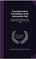 Commemorative Proceedings of the Athenaeum Club