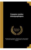 Comptes Rendus Stenographiques
