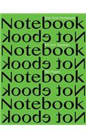 Dot Grid Notebook 1/4 Inch Squares 160 pages: Notebook Not Ebook with green cover, 8.5"x11" 1/4 inch dot grid graph paper, perfect bound, ideal for structuring sketches