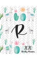 2020 Weekly Planner Monogram Letter R