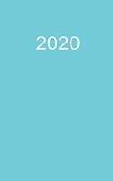 2020: Zeit Planer 2020 A5 Blau