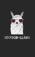 Llama Notebook: Diary Journal 6x9 inches with 120 Dot Grid Pages