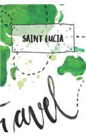 Saint Lucia: Ruled Travel Diary Notebook or Journey Journal - Lined Trip Pocketbook for Men and Women with Lines