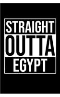 Straight Outta Egypt: Blank Notebook - Black History Month African Wide Ruled Lined Paper Notepad - Writing Pad for Writers from Africa - Note Taking - Assignments Taking