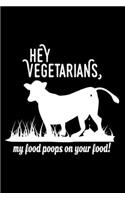 Hey Vegetarians, my food poops on your food