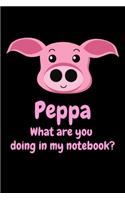 Peppa What Are You Doing In My Notebook