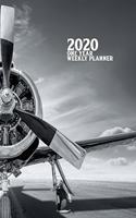 2020 One Year Weekly Planner: Vintage Warbird Historic Aviation - 1 yr 52 Week - Daily Weekly and Monthly Pilot Avgeek Calendar Views Notes - 8x10 Work Home Organizer - Password 