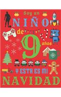 Soy un niño de 9 años y esta es mi Navidad: El diario de Navidad y el cuaderno de bocetos para un niño de nueve años
