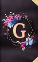 G: Monogram initial G notebook / Journal: Personalized Name Letter gifts for girls, women & men: School gifts for kids & teachers (blank lined Notebook