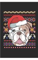 Ugly Christmas - Bulldog: Blank Lined Notebook / Journal (6 X 9) - Christmas Gift for Kids, Teens, Mom And Dad